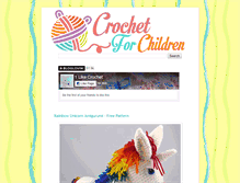 Tablet Screenshot of crochetforchildren.com